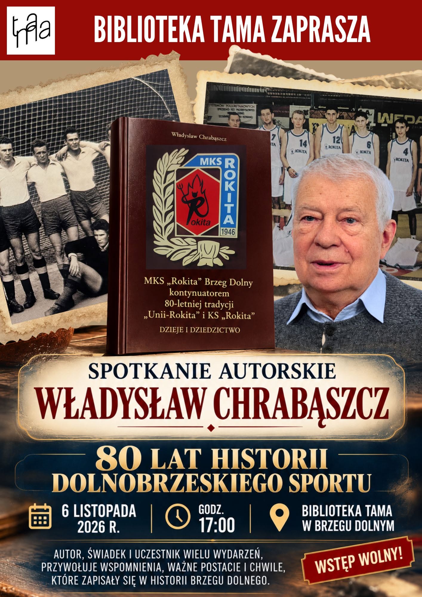 Spotkanie z&nbsp;Władysławem Chrabąszczem plakat