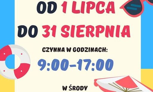 Zdjęcie do Wakacyjne godziny pracy biblioteki TAMA